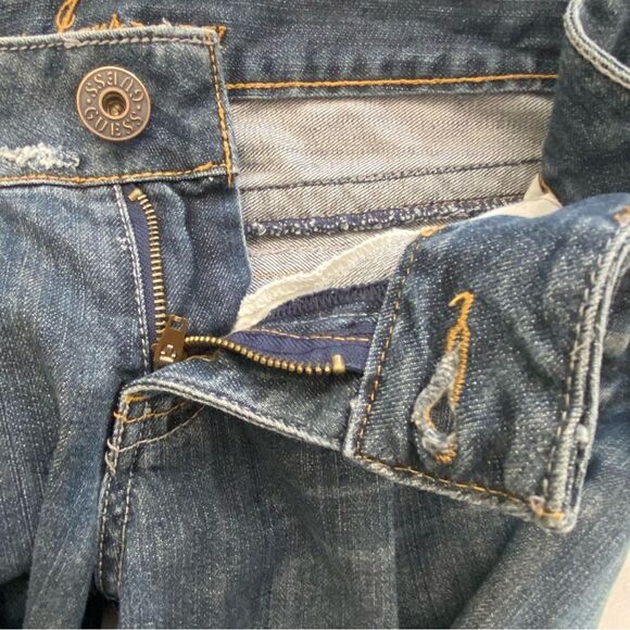 Y2K Vintage Guess Jeans Doheny Boot Cut Denim Jeans Size 29 - Picture 3 of 6